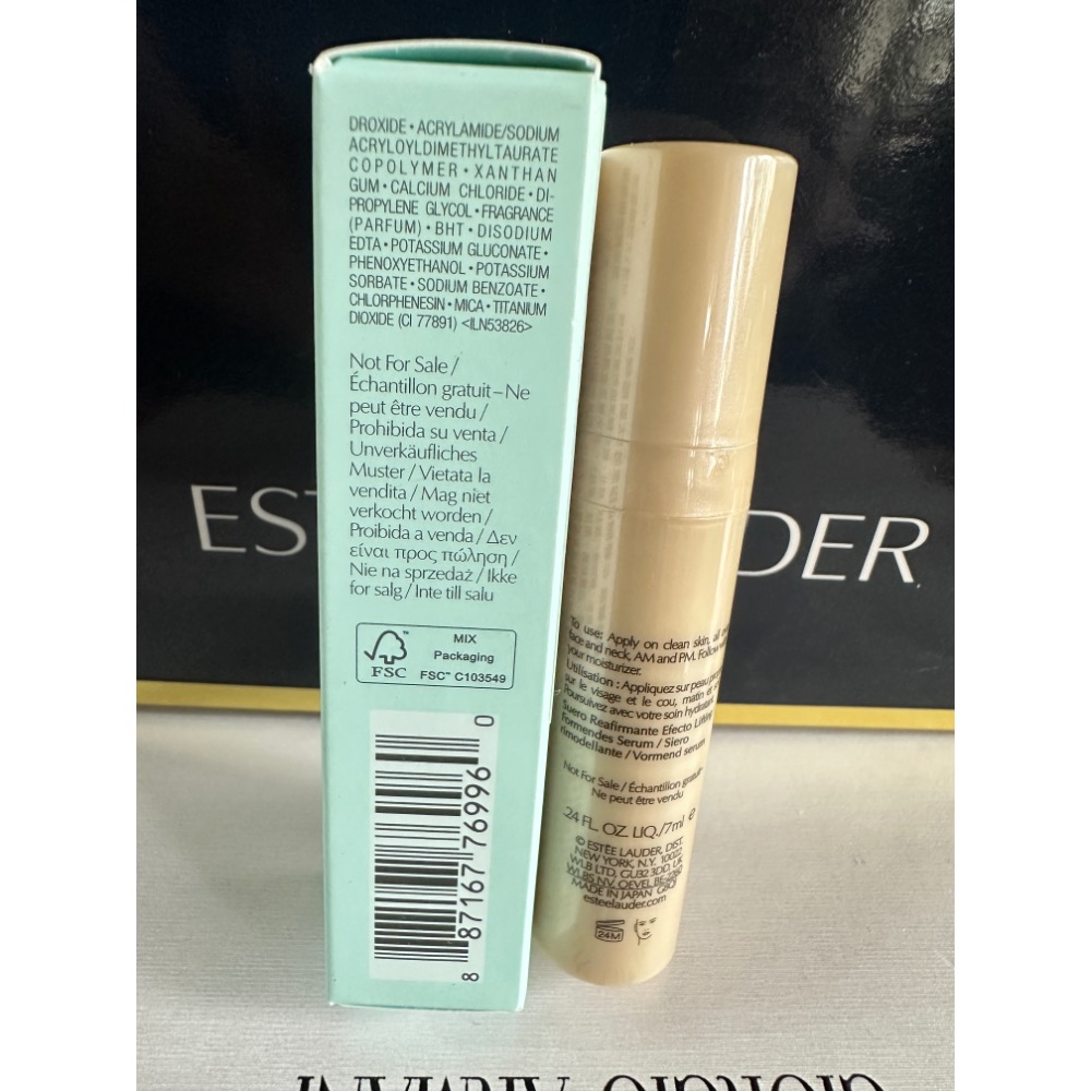 雅詩蘭黛 年輕無敵膠原胜肽緊塑精萃 7ml 白金級黑鑽松露奇蹟修護亮眼精萃 5ml 全新-細節圖3