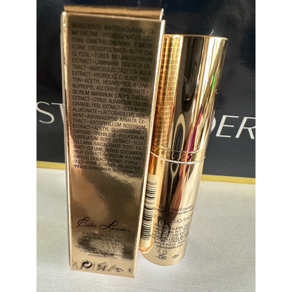 雅詩蘭黛 年輕無敵膠原胜肽緊塑精萃 7ml 白金級黑鑽松露奇蹟修護亮眼精萃 5ml 全新-細節圖7