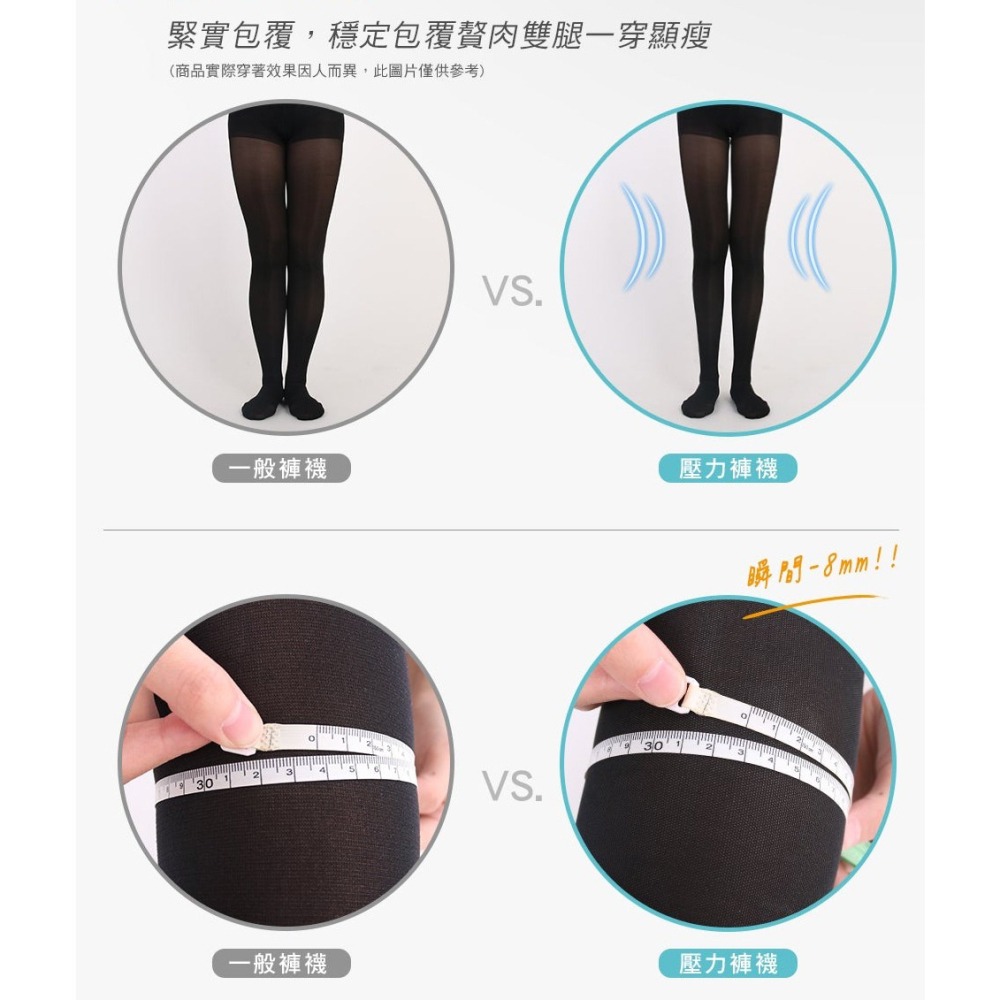 瑪榭 進階機能壓力襪 台灣製 抗菌 膚色 彈性襪 美腿襪 靜脈曲張 抗菌著壓機能褲襪-細節圖2