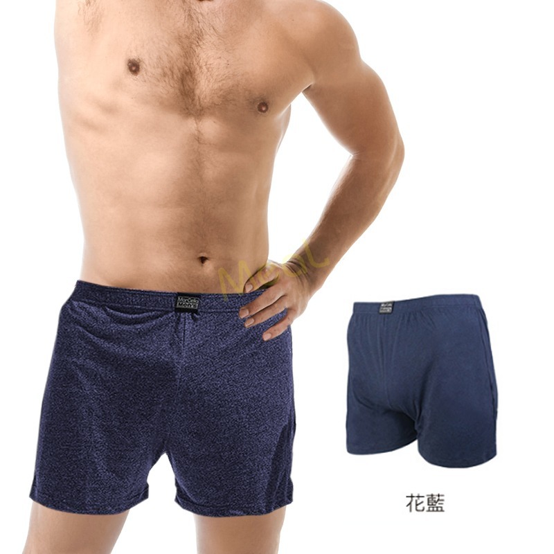 瑪榭 針織環保AB紗吸濕平口男內褲 寬鬆透氣吸濕排汗四角褲-細節圖7