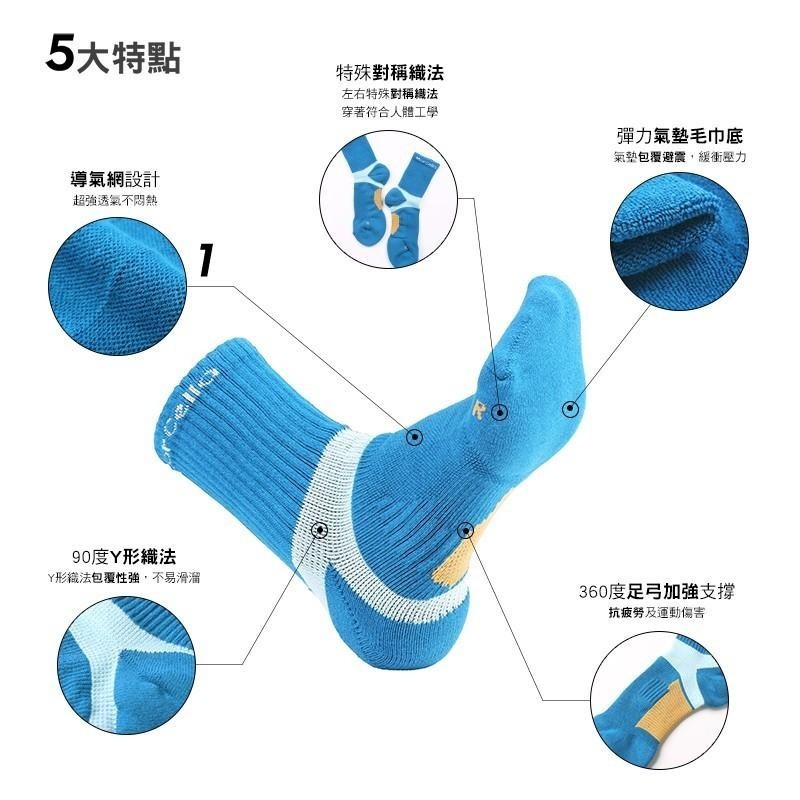 瑪榭 足弓腳踝加強氣墊襪 MIT台灣製 襪子/男襪/女襪/運動襪/長襪-細節圖2