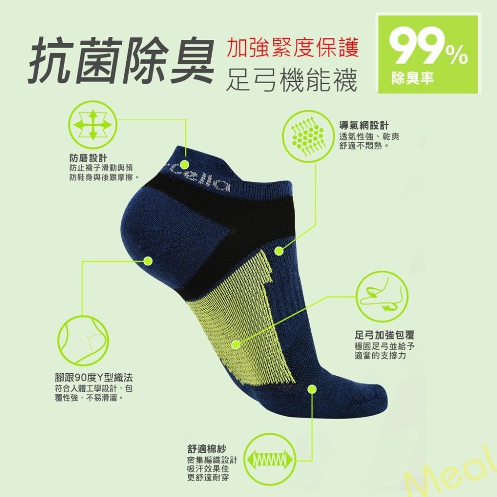 瑪榭 防護機能足弓除臭運動襪 MIT台灣製 男襪/女襪/運動襪/除臭襪/船型襪-細節圖2