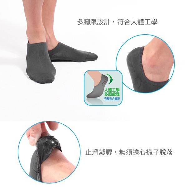 涼感機能隱形襪 台灣製MIT 涼感純棉吸汗 男襪 女襪 吸汗棉襪 運動襪 短襪 消臭 籃球襪 除臭襪 透氣 純棉-細節圖5