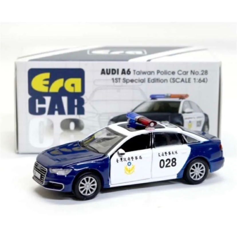 Tiny 1/64 Era Car 臺灣 警車 交通大隊 總統 前導車 Audi A6 奧迪-規格圖2