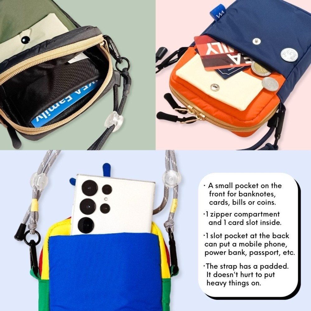 現貨 ｜HUKMUM 旅行防潑水萬用包(護照包）-細節圖9