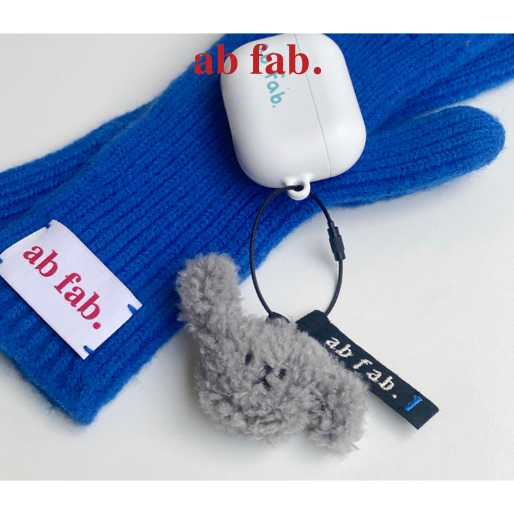 現貨｜ab fab. | 灰色狗狗吊飾(gray)-細節圖2