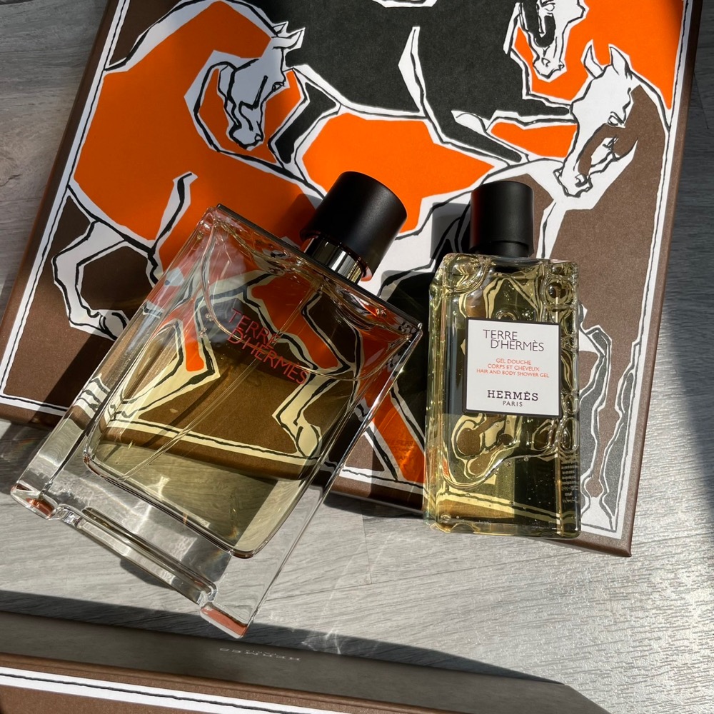 HERMES 愛馬仕 大地男性香氛禮盒(淡香水100ML+洗髮沐浴膠80ML) 💰3400-細節圖2