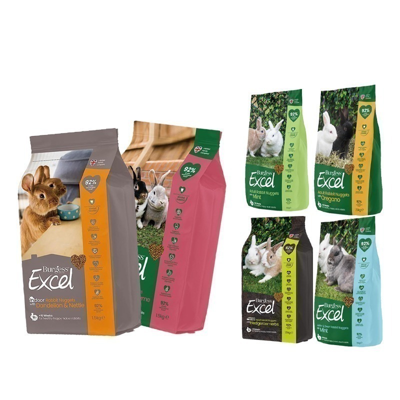 【現貨】Burgess 伯爵 成兔專用兔飼料 薄荷鮮味/奧勒岡葉/幼兔飼料/老兔飼料 兔子飼料 兔子主食 兔飼料-細節圖2