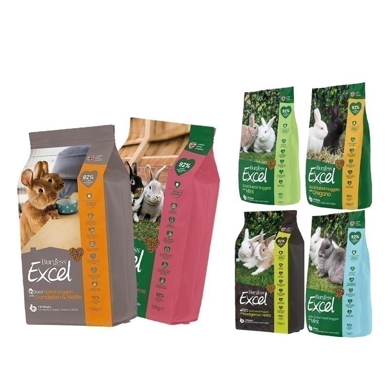 【現貨】Burgess 伯爵 成兔專用兔飼料 薄荷鮮味/奧勒岡葉/幼兔飼料/老兔飼料 兔子飼料 兔子主食 兔飼料-細節圖2