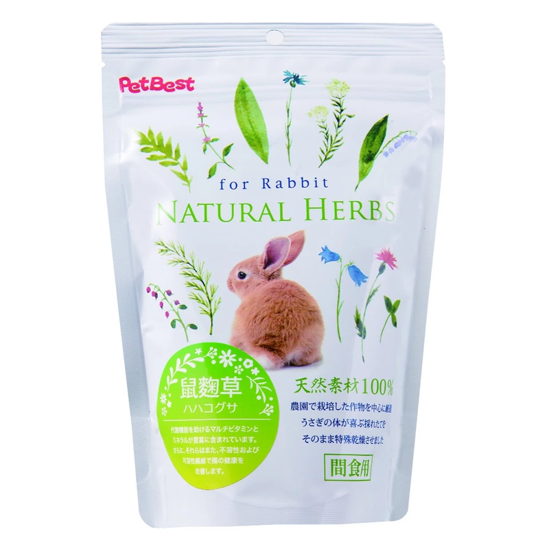 【現貨】🔜快速出貨🚚 PetBest 草本系列食品 桑葉奧勒岡蒲公英車前草牧草粉 小寵零食 兔零食 倉鼠點心-規格圖2