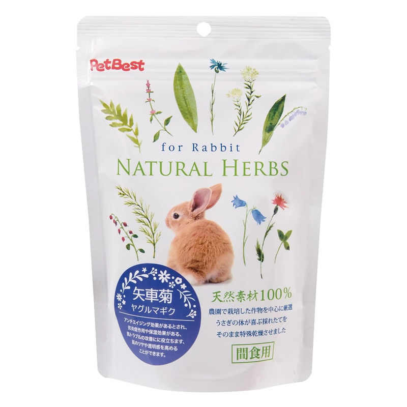 【現貨】🔜快速出貨🚚 PetBest 草本系列食品 桑葉奧勒岡蒲公英車前草牧草粉 小寵零食 兔零食 倉鼠點心-規格圖2