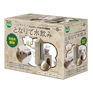 【現貨】Marukan 馬卡 HT-36 鼠鼠舒適屋附自動飲水器架 原木風格 倉鼠木屋 水瓶需另外加購-細節圖2