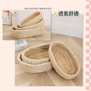 【現貨】小寵橢圓形編織草窩 手編草窩 草編窩 草窩 編織草窩 天竺鼠草窩 兔用草窩 兔草窩 天竺鼠窩 編織兔草窩-細節圖3