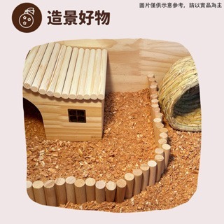 【現貨】造景木製圍欄 倉鼠造景小物 倉鼠磨牙圍欄 倉鼠玩具 倉鼠用品 鼠用品 倉鼠籠景觀佈置圍欄 鼠籠佈置用品-細節圖3