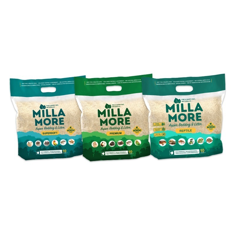 【現貨】MILLAMORE 美麗多 小寵木質墊料 低塵白楊木片 小寵墊料 白楊木墊材 倉鼠墊材 爬蟲墊材 小動物底材-細節圖2