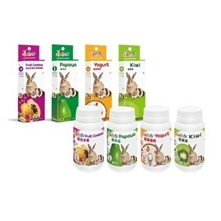 【現貨】Petty man PTM 綜合水果化毛酵素錠 青木瓜錠 蘋果優格錠 奇異果錠 小動物酵素錠 小寵零食鼠兔零食-細節圖2