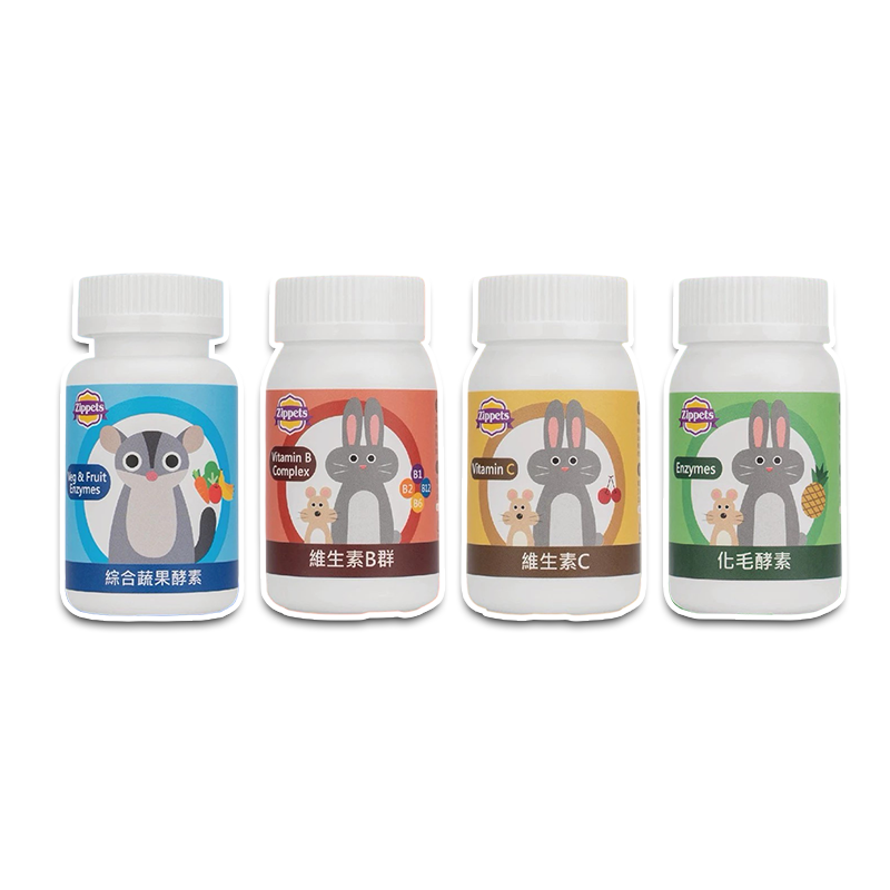 【現貨】Zippets 化毛酵素 綜合維生素 機能酵素 維生素C 小寵保健食品 鼠兔補給零食 小動物保健食品 倉鼠零食-細節圖2