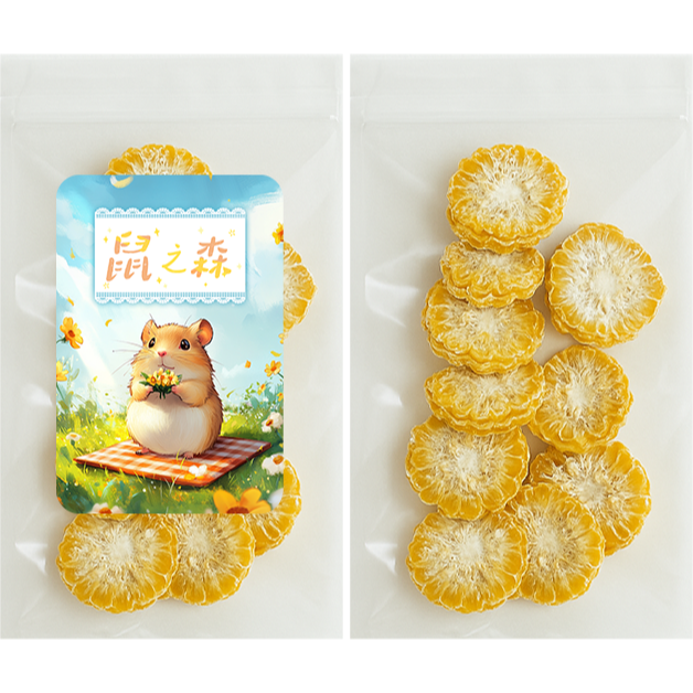 【現貨】鼠之森 小動物零食 結球甘藍 磨牙玉米 烘烤玉米切片 棉花糖 五彩水果球 麵包丁 格子煎餅 磨牙棒 小寵零食-規格圖2