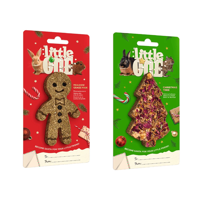 【現貨】Little One 聖誕節造景零食 倉鼠磨牙零食 黃金鼠 倉鼠磨牙餅 磨牙點心 草餅 寵物鼠 兔子 磨牙草餅-細節圖2