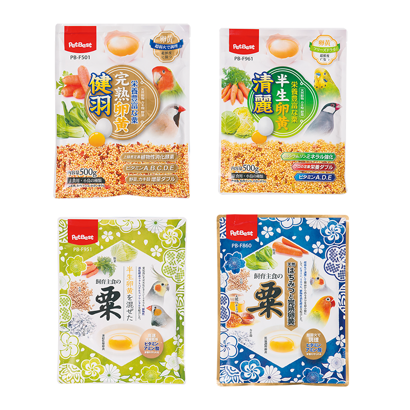 【現貨】PetBest 卵黃野菜粟 鳥飼料 清麗半生卵黃野菜栗 健羽完熟蛋黃蔬菜栗 牡丹 觀賞鳥飼料 熱帶井本凍結-細節圖2