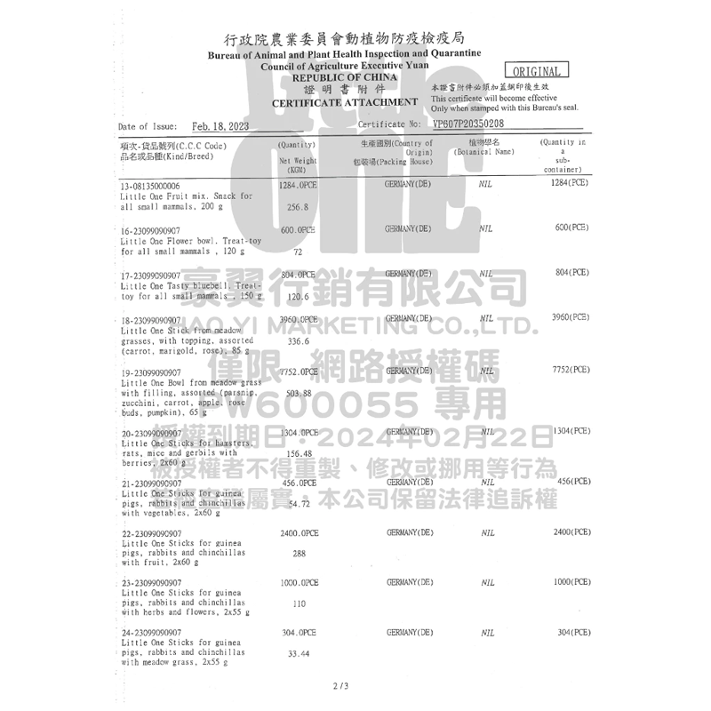 【現貨】Little One 藍風鈴 小動物磨牙零食玩具 鼠兔零食 小寵零食 鼠兔磨牙零食 倉鼠零食 兔子零食-細節圖4