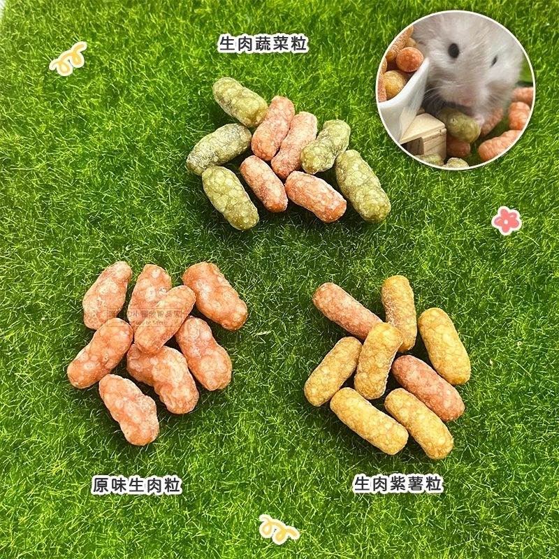 【現貨】倉鼠用生肉粒 黃金鼠 三線鼠 布丁鼠 寵物鼠零食 倉鼠點心 鼠零食 鼠用磨牙零食 鼠用肉粒 倉鼠零食 熊鼠-細節圖4