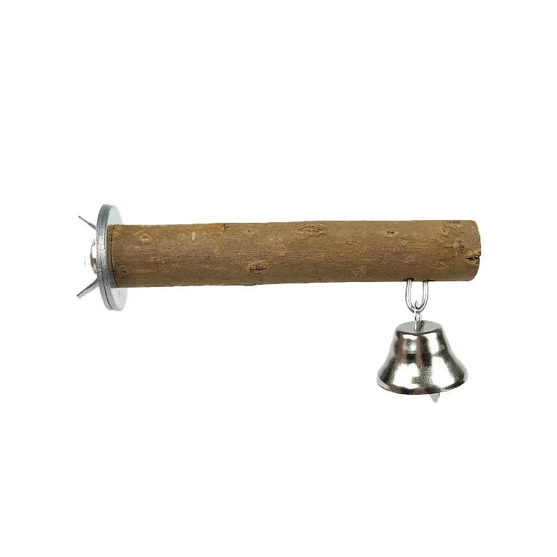 【現貨】小動物趣味磨牙木 固定式磨牙木 小動物木玩具 倉鼠咬咬木 鈴鐺 木質玩具 兔子 龍貓 天竺鼠 磨牙 啮齒類-細節圖2