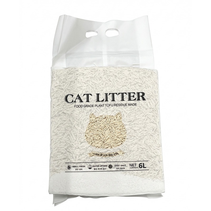 【現貨】豆腐貓砂 木薯混合砂 6L 木薯混和砂 條狀貓砂 豆腐砂 寵物貓 鏟屎官 可結團-細節圖2