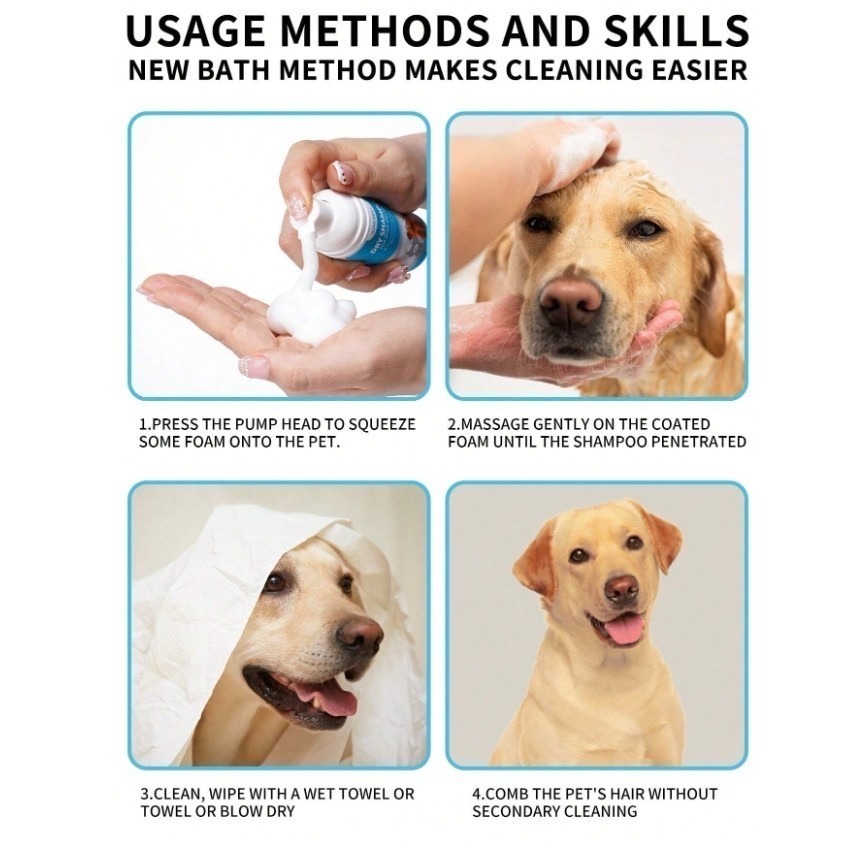 迷你款無水泡沫貓狗用洗髮精-細節圖4