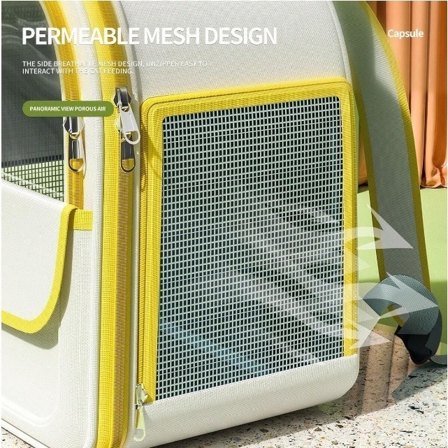 1件雙肩帶雙色貓背包-細節圖3