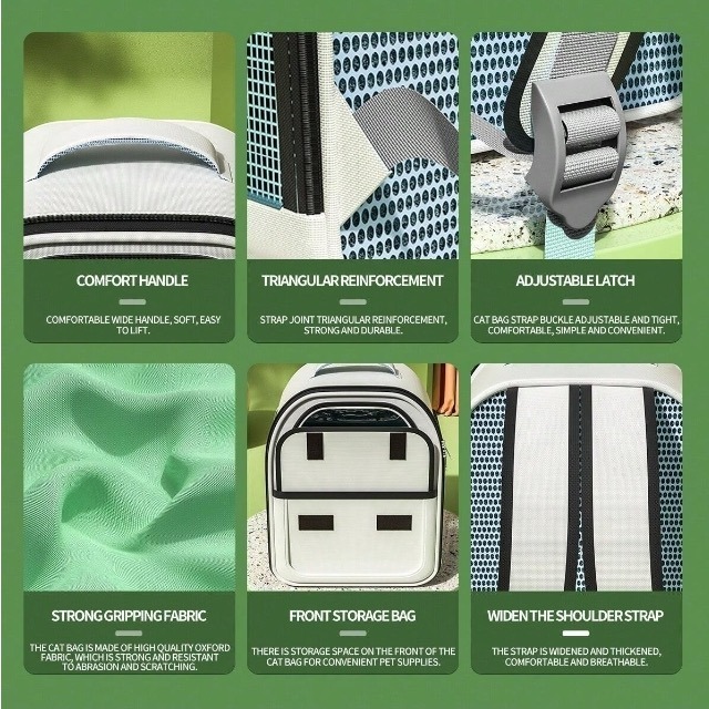 1件雙肩帶雙色貓背包-細節圖6