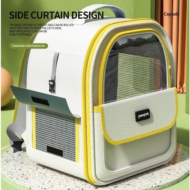 1件雙肩帶雙色貓背包-細節圖7