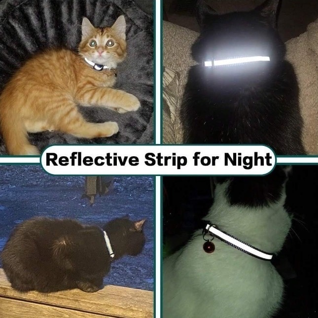 可放airtag追蹤器鈴鐺貓項圈-細節圖4