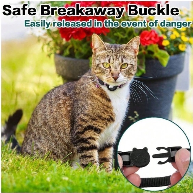 可放airtag追蹤器鈴鐺貓項圈-細節圖6