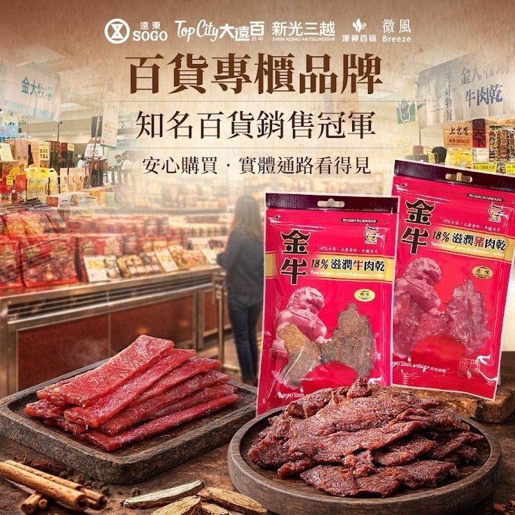 【買4送1】金牛18%滋潤蜜汁豬肉乾｜厚切豬肉乾 微濕潤不死硬 越嚼越香 團購美食 人氣囤貨組-細節圖6