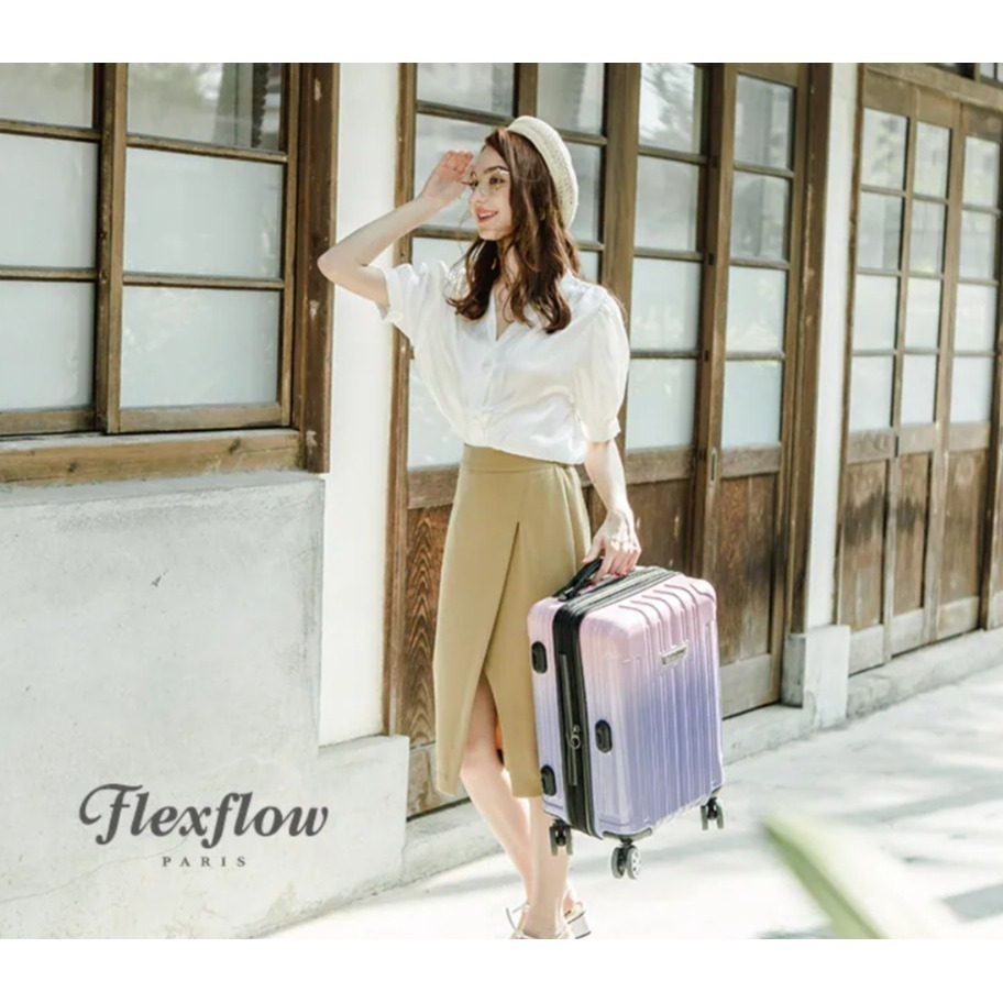 19吋行李箱｜可擴充22吋｜夢幻色票｜Flexflow Paris 里爾系列｜防爆拉鍊 TSA海關鎖 靜音輪-細節圖5