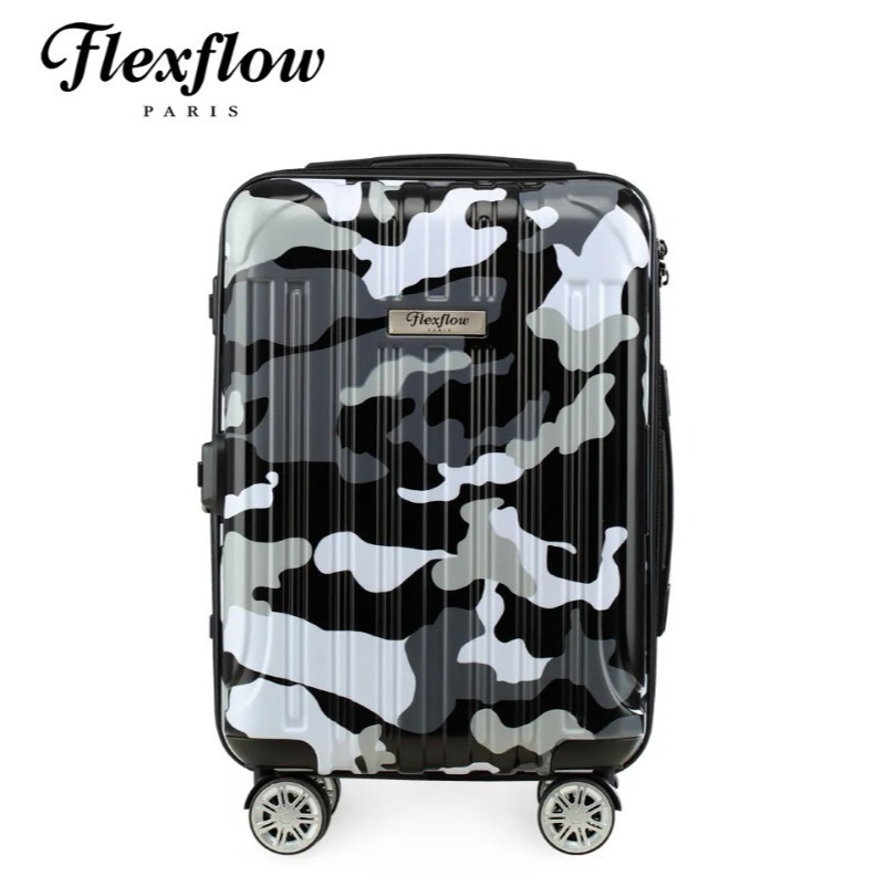 19吋行李箱｜可擴充22吋｜黑迷彩｜Flexflow Paris 里爾系列｜防爆拉鍊 TSA海關鎖 靜音輪-規格圖5