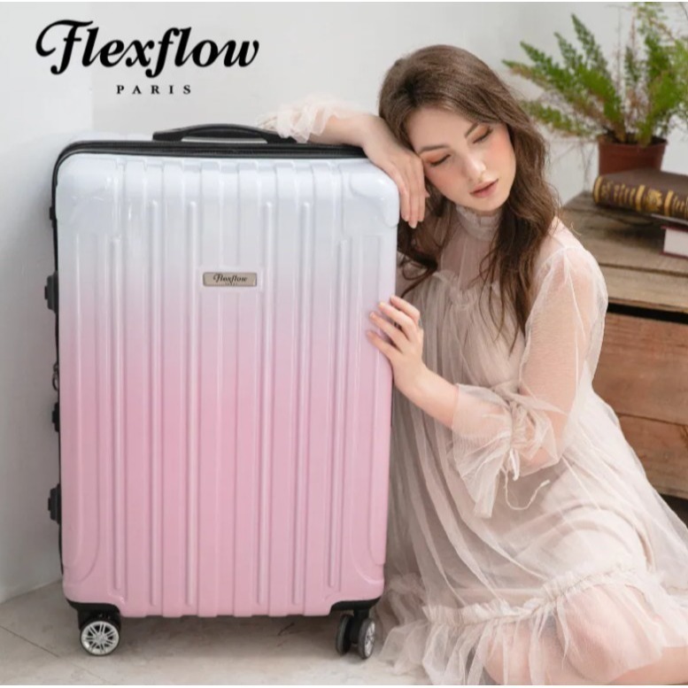 29吋行李箱｜可擴充32吋｜公主色票｜Flexflow Paris 里爾系列｜防爆拉鍊 TSA海關鎖 靜音輪-細節圖4
