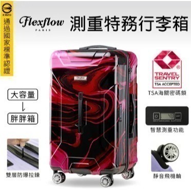 29吋行李箱｜可擴充32吋｜紫醉金迷｜Flexflow Paris 南特系列｜防爆拉鍊 TSA海關鎖 靜音輪-細節圖2