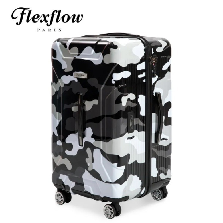 29吋行李箱｜可擴充32吋｜黑迷彩｜Flexflow Paris 南特系列｜防爆拉鍊 TSA海關鎖 靜音輪-細節圖3