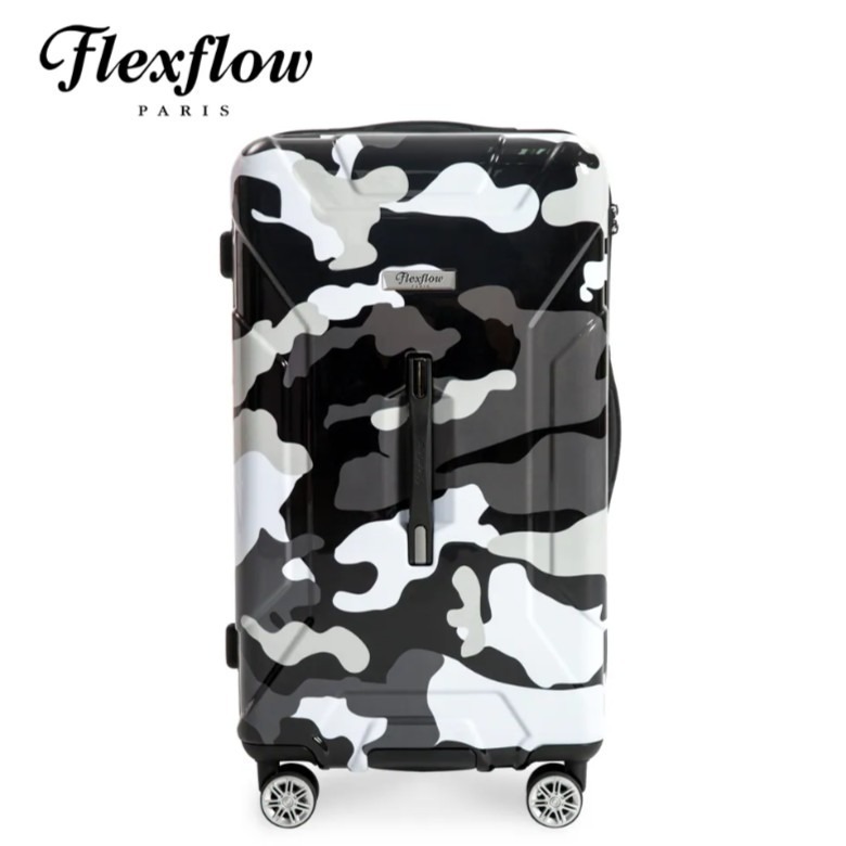 29吋行李箱｜可擴充32吋｜黑迷彩｜Flexflow Paris 南特系列｜防爆拉鍊 TSA海關鎖 靜音輪-細節圖4