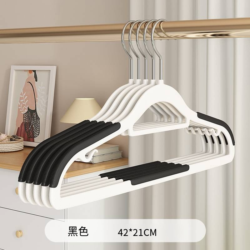 家用衣架無痕掛衣防滑衣服架防肩角塑料雙位衣架乾溼兩用衣服撐子-規格圖4