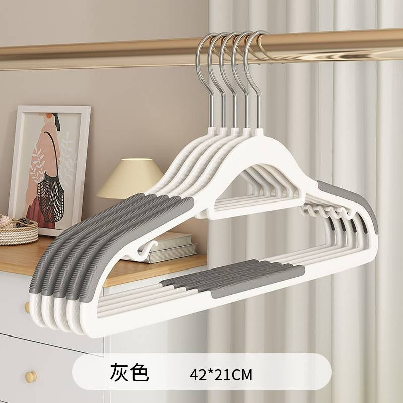 家用衣架無痕掛衣防滑衣服架防肩角塑料雙位衣架乾溼兩用衣服撐子-規格圖4