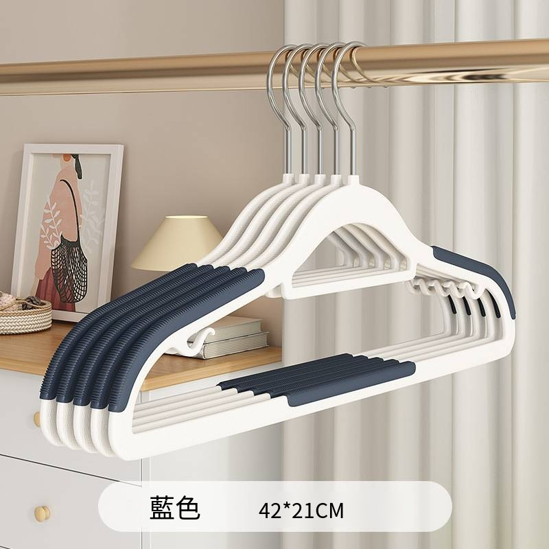 家用衣架無痕掛衣防滑衣服架防肩角塑料雙位衣架乾溼兩用衣服撐子-規格圖4