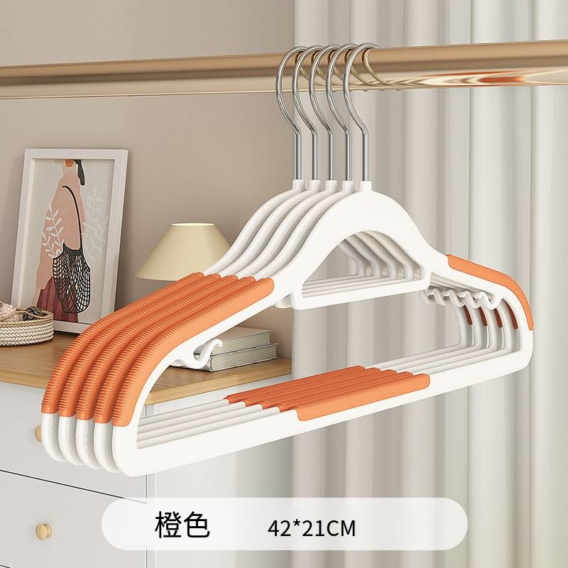 家用衣架無痕掛衣防滑衣服架防肩角塑料雙位衣架乾溼兩用衣服撐子-規格圖4