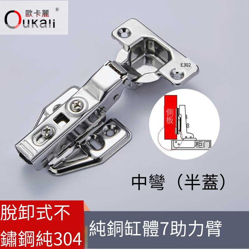 正304不鏽鋼脫卸式半蓋中彎