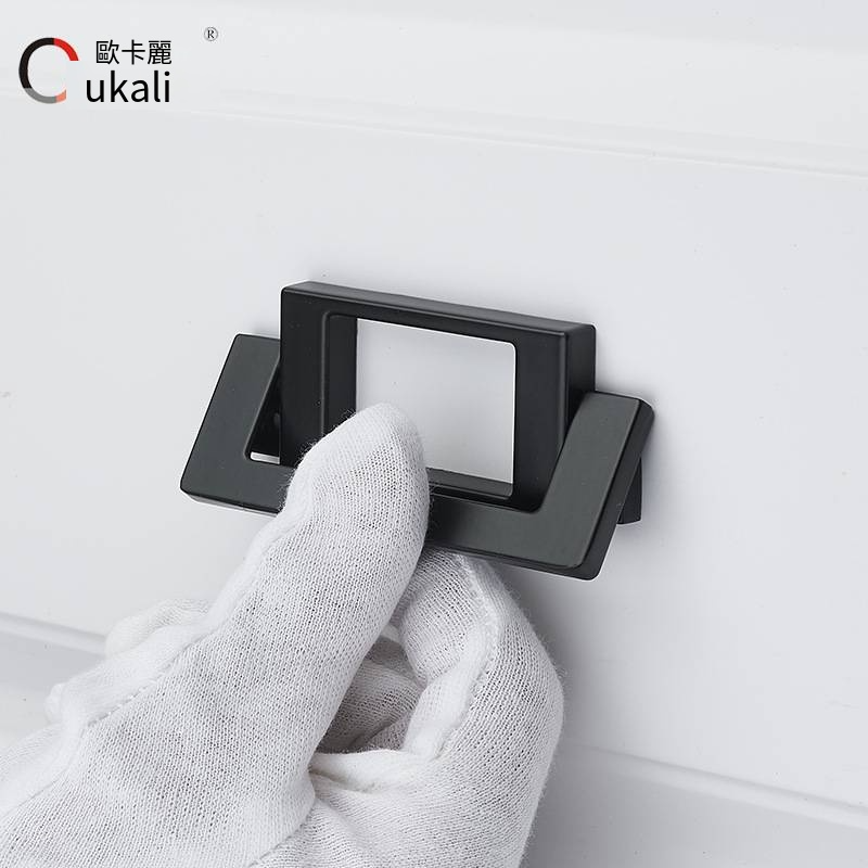 歐卡麗移門抽屜牀頭櫃暗釦平拉手榻榻米隱形明裝衣櫃免打孔暗把手-細節圖2