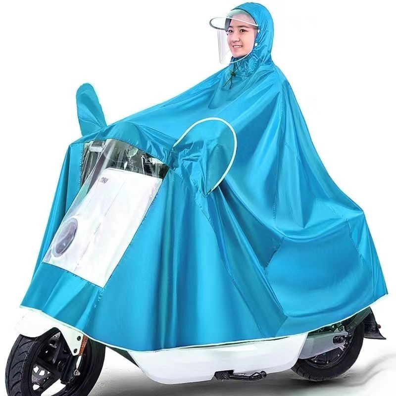 🚛現貨現發🚛摩託車雨衣  電動車雨衣 騎行雨衣 長款全身 防暴雨 雙人雨衣 加大雨衣 男女通用 母子雨衣 雨衣-規格圖9