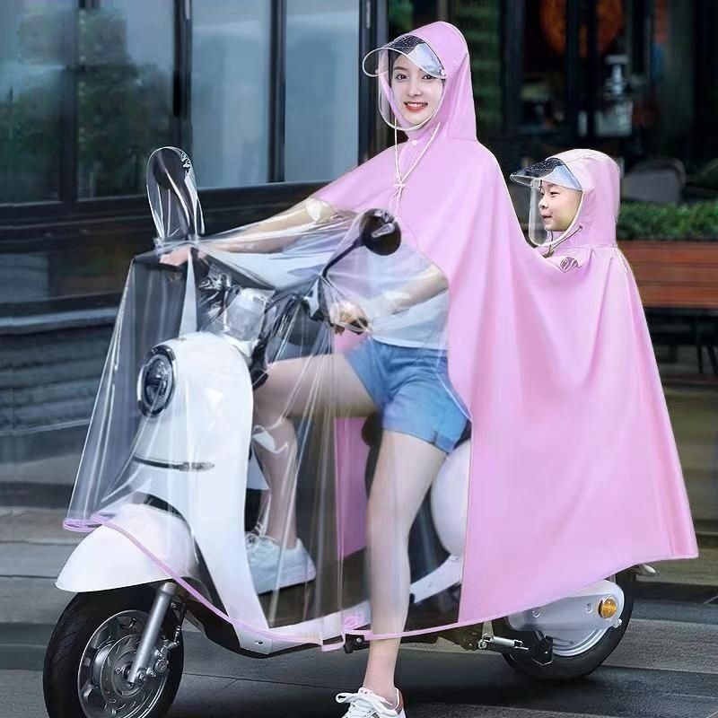 🚛現貨現發🚛摩託車雨衣  電動車雨衣 騎行雨衣 長款全身 防暴雨 雙人雨衣 加大雨衣 男女通用 母子雨衣 雨衣-規格圖9