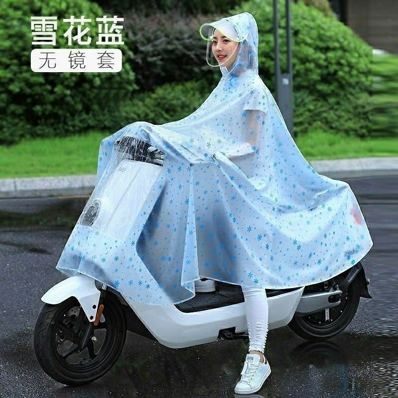 🚛現貨現發🚛摩託車雨衣  電動車雨衣 騎行雨衣 長款全身 防暴雨 雙人雨衣 加大雨衣 男女通用 母子雨衣 雨衣-規格圖9
